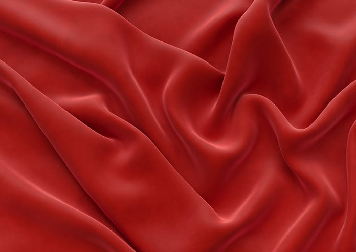Odessa Velvet, Crimson - Twist&Fit Roman Blind - Image 4